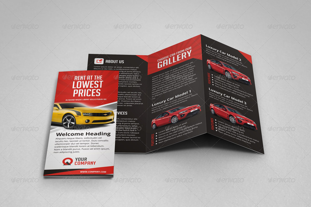 Car Rental Flyer Template ~ Flyer Templates ~ Creative Market Car rental flyer template